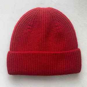 Unisex Beanie Hat Solid Pink Color Casual <b>Winter</b> <b>Cap</b> 100% Acrylic Computer Knitted Ribbed Design Adult Size 56-58CM - Product Image 2