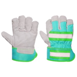 ถุงมือกันกระแทกคุณภาพพรีเมียมจากแคนาดา ผลิตจากหนังวัวแท้ สำหรับงานก่อสร้าง พร้อมการปกป้องมือและแขน - Product Image 5