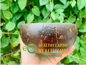 Venta al por mayor de cuencos de cáscara de coco hechos de cáscara de coco 100% natural con logotipo grabado con láser y tamaño personalizado - Product Image 2