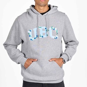 เสื้อสเวตเตอร์มีฮู้ด UBC Okanagan สีกรมท่า พิมพ์ลายตัวอักษรลายดอกไม้ เสื้อสวมหัวผ้าฟลีซลำลองสำหรับทุกเพศ มหาวิทยาลัยแห่งรัฐบริติชโคลัมเบีย - Product Image 3