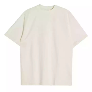 เสื้อยืดทรงบ็อกซี่ขนาดใหญ่พิเศษ หนัก 220 กรัม ผ้าฝ้าย 100% ดีไซน์คอเต่าแบบดรอปโชว์เดอร์ - Product Image 5
