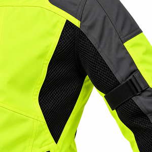 เสื้อแจ็คเก็ตมอเตอร์ไซค์แบบสะท้อนแสง Hi Vis สำหรับขับขี่บนถนน  รับสั่งทำโลโก้  ชุดนักขี่มอเตอร์ไซค์แบบสะท้อนแสง อุปกรณ์ขับขี่มอเตอร์ไซค์ - Product Image 4