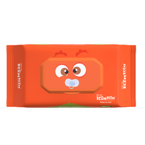 KINKIN BAKIES-Lingettes humides en tissu non tissé de haute qualité, 80 pièces, de qualité supérieure, pour le nettoyage des nouveau-nés, fabriquées au Vietnam - Product Image 1