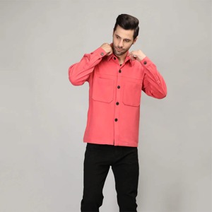 Chemises pour hommes de qualité supérieure OEM ODM, en flanelle à carreaux, manches longues, boutonnées, en coton chaud avec doublure en polaire, avec poches, décontractées - Product Image 4