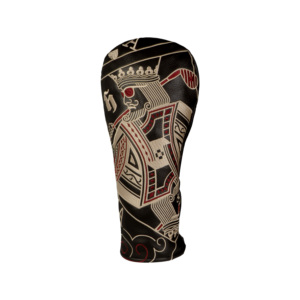 Handee Putter Head Cover with <b>Leaf</b> Design 3D Embroidery & Printed Patterns Genuine Leather Waterproof Durable Custom Logo - Product Image 4