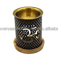 Brûleur d'huile artisanal exotique en laiton et fer, écologique, pour rituels d'encens et décoration d'autel, utilisation toute saison, plusieurs tailles - Product Image 2