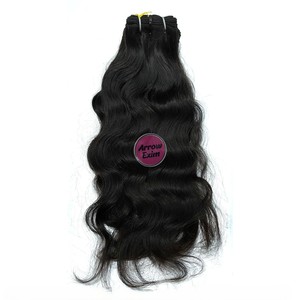 Extensiones de Cabello Arrow Exim Indian Remy Jet Black de Alta Calidad, Doble Trama a Máquina con Estilo de Onda Natural, 100g - Product Image 3