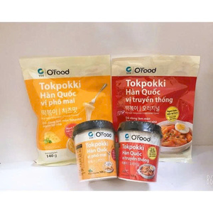 Korean Instant Tokpokki 140g Gochujang Flavor <b>Chewy</b> Rice Cake Easy Cooking Ready Meal Asian Street Food O’Food Wholesale - Product Image 2