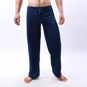 Wholesale <b>Men</b> Sports <b>Trousers</b> <b>Men</b> Clothing <b>Yoga</b> Pants Low Waist Drawstring Straight Loose Thin Sports Comfortable Elastic Waist - Product Image 3