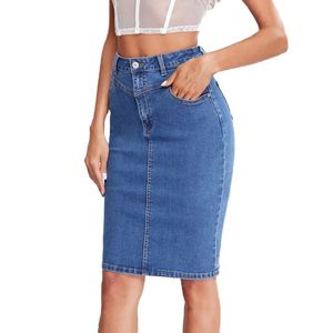 Jupes en jean haut de gamme pour femmes – Fabricant sur mesure de jupes ajustées, évasées, déchirées et classiques - Product Image 1