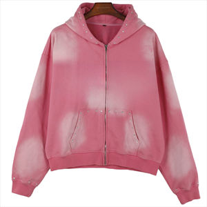 Sudadera con Capucha Personalizada de Felpa Francesa Vintage, Desgastada y Teñida al Sol, 100% Algodón, Lavada con Ácido, Estilo Urbano - Product Image 1