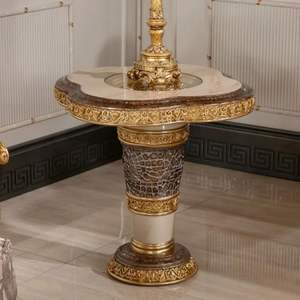 Juego de Sofás Seccionales Clásicos de Lujo, Esponja, Madera de Caoba Tallada en Dorado, Diseño Tradicional en Forma de L para Apartamento, Sala de Estar, Hotel - Product Image 6