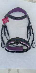 Brida de cuero duradera para caballos mexicanos, banda para cejas cosida de alta calidad, producto para caballos - Product Image 3
