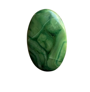 Cabujón de Jade Verde Natural, Corte Triangular, Pulido, Gema Suelta para Joyería - Product Image 2