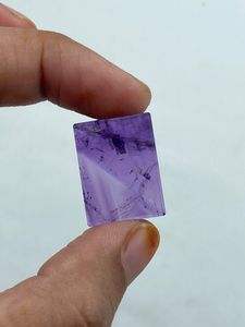 Natural Amethyst Gemstone Loose Cut Stone Rectangular Shape 42.93Carat for Jewelry Making 2Pcs - Product Image 3