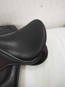 Sillín de caballo inglés multiusos de cuero genuino, sillín de salto de doma occidental para montar a caballo - Product Image 2