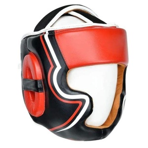 ราคาขายส่ง RTS หมวกป้องกันศีรษะสำหรับชกมวย ทำจากหนัง PU แบบสั่งทำพิเศษ พร้อมแผ่นป้องกันใบหน้าและปาก รุ่น AI-HG-22 - Product Image 4
