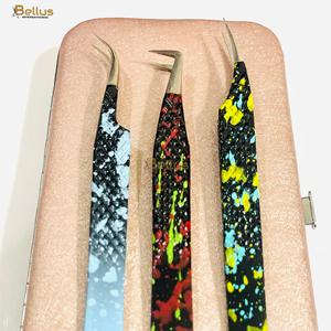 Professional Lash Tweezers Stainless Steel Serrated Tip Diamond Grip Eyelash Extension Tool Custom Logo - Product Image 4