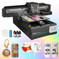Mesin Cetak UV Inkjet 6090 Baru untuk Casing Ponsel Logam, Label Kristal, dan Pencetakan Layar Akrilik Tipe Plat