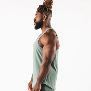 Men Tank Top Performance Training Vest Quick Dry Material Men Tank Top Stretch Cotton Gym Vest Athletic Fit Men Tank Top - Product Image 5