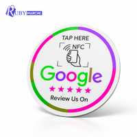 Tarjeta de Visita Inteligente NFC Personalizable sin Contacto con Código QR, Resistente al Agua, 13.56 MHz, para Reseñas de Google