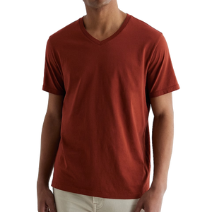 เสื้อยืดคอกลมทรงเข้ารูปผ้าเรียบคุณภาพสูงขายส่งสำหรับผู้ชาย รับสกรีนโลโก้ เสื้อยืดแฟชั่นสำหรับคลับ - Product Image 1