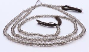 ลูกปัดควอตซ์สโมคกี้ทรงกลมเจียระไนละเอียดขนาด 3 มม. ลูกปัดพลอยควอตซ์สโมคกี้ธรรมชาติ 13 นิ้ว ลูกปัดควอตซ์สโมคกี้ทรงกลมแบบหลวม - Product Image 5