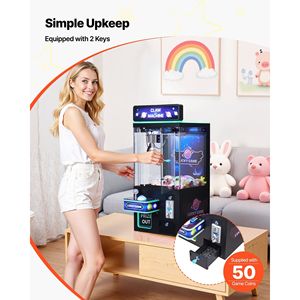 Macchina Acchiappacaramelle di Medie Dimensioni con Artigli in Acciaio di Precisione, Gioco Arcade con Luci e Suoni - Product Image 6