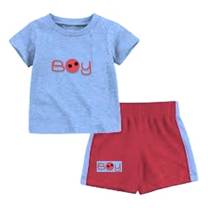Daisy Apparel in India 2PCs Kids Boys Top y Shorts Set Verano Primavera Estilo Imprimir Patrón Venta al por mayor Empaquetado - Product Image 2