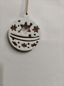 เกล็ดหิมะไม้แขวนประดับ ดาวไม้แขวนประดับ หัวใจไม้แขวนประดับ - Product Image 5