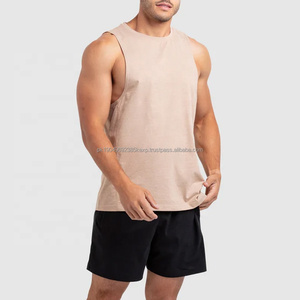 Débardeurs sans manches pour hommes, taille XL, tissu extensible léger, coupe musclée, emmanchures profondes, singlet personnalisé, impression en relief pour la salle de sport - Product Image 5