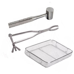 Bandeja de malla de alambre de acero inoxidable para esterilización manual de instrumentos quirúrgicos dentales, certificada CE, para uso hospitalario - Product Image 5