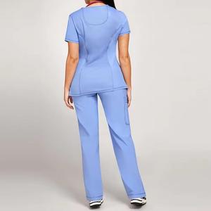 Tenues d'infirmière à manches courtes, ensembles de blouses médicales personnalisées, uniformes d'hôpital, blouses médicales pour infirmières - Product Image 2