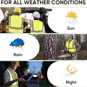 Ropa de Seguridad Reflectante de Alta Visibilidad, Chaleco de Trabajo para Ingenieros, Chaleco de Seguridad para Trabajadores de Carreteras, Chaleco de Trabajo Ligero y Transpirable - Product Image 6