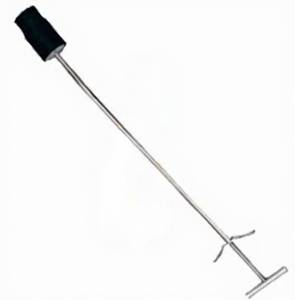 Aide au calvage vétérinaire en acier inoxydable avec poignée en T et grip antidérapant noir pour bovins, caprins et bétail - Product Image 2