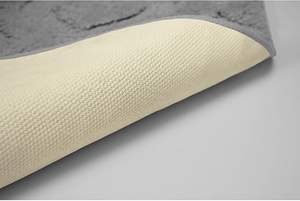 พรมเช็ดเท้าห้องน้ำสีพื้นแบบใหม่ ดูดซับน้ำได้ดี ผลิตจากไมโครไฟเบอร์ พร้อมแผ่นรองกันลื่น TPR - Product Image 5