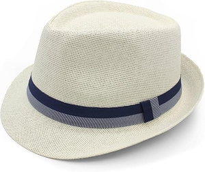 Sombrero de Sol Fedora de Ala Ancha, Informal, Transpirable, de Verano, Unisex, para Playa, Ajustable, de Papel - Product Image 4