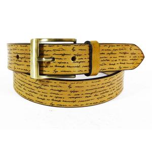 Ceinture décontractée tendance pour homme en cuir de vachette 100% véritable, boucle en alliage réglable, couleur personnalisable, haute résistance, confortable - Product Image 1