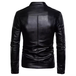 Blouson universitaire vintage pour homme en cuir véritable, modèle 2026, design personnalisé, col montant, logo frontal, respirant, prix avantageux - Product Image 3