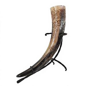 Mug à boire viking en corne de bœuf naturelle de qualité supérieure, gravure personnalisée, écologique, passe au lave-vaisselle, prix d'usine - Product Image 1