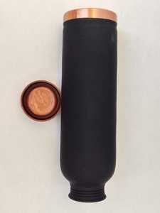 Bouteille d'eau en acier inoxydable Copper Luxe, finition noire mate, bouchon à vis, sans BPA, isolation 12-24 heures, utilisation en extérieur - Product Image 2