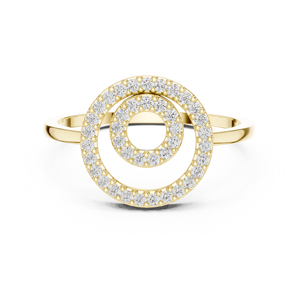 Bague de fête élégante 14K en argent bijoux CZ - Product Image 3