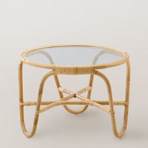 Table d'appoint ronde en rotin, moderne et écologique, sur mesure, OEM, de haute qualité, choix de couleurs variées, fabriquée au Vietnam - Product Image 2