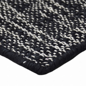 Alfombra de Lana con Patrón de Círculos en Beige Natural y Negro, Ecológica, Antideslizante, Hecha a Mano, de Pelo Grueso, Estilo Minimalista, Geométrico y Abstracto - Product Image 6