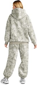 Ladies Casual Printed Hoodie and Pant <b>Set</b> Soft Cotton Material Stylish Two Piece Outfit Comfortable Lounge wear Clothing - Product Image 5