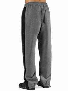 Pantalones deportivos de baloncesto con botones y aberturas laterales, pantalones de gimnasio ligeros para hombre. - Product Image 3
