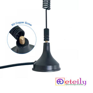Antena magnética ETEILY GSM 3dBi con cable RG174 + conector macho SMA hecho en India - Product Image 2