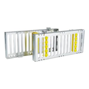 Caja de esterilización dental de alta resistencia de acero inoxidable para instrumentos quirúrgicos con estantes de silicona duraderos, bajo MOQ y precios competitivos - Product Image 1