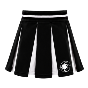 Jupe plissée noire pour femmes, taille haute, uniforme d'équipe athlétique, performance de danse, entraînement, compétition, vêtements de sport - Product Image 1