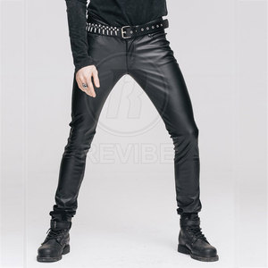 กางเกงหนังผู้ชายสำหรับฤดูหนาว ใส่สบาย คุณภาพสูง ทรงตรง น้ำหนักเบา สไตล์ลำลอง เอวกลาง - Product Image 5